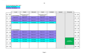 Planning d’activité